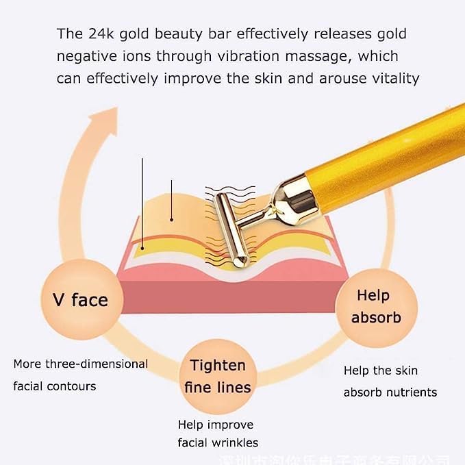 T Shape Brass Head Bar Face Massager
