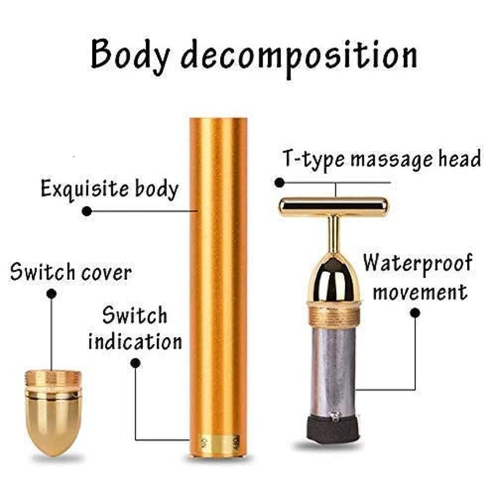 T Shape Brass Head Bar Face Massager