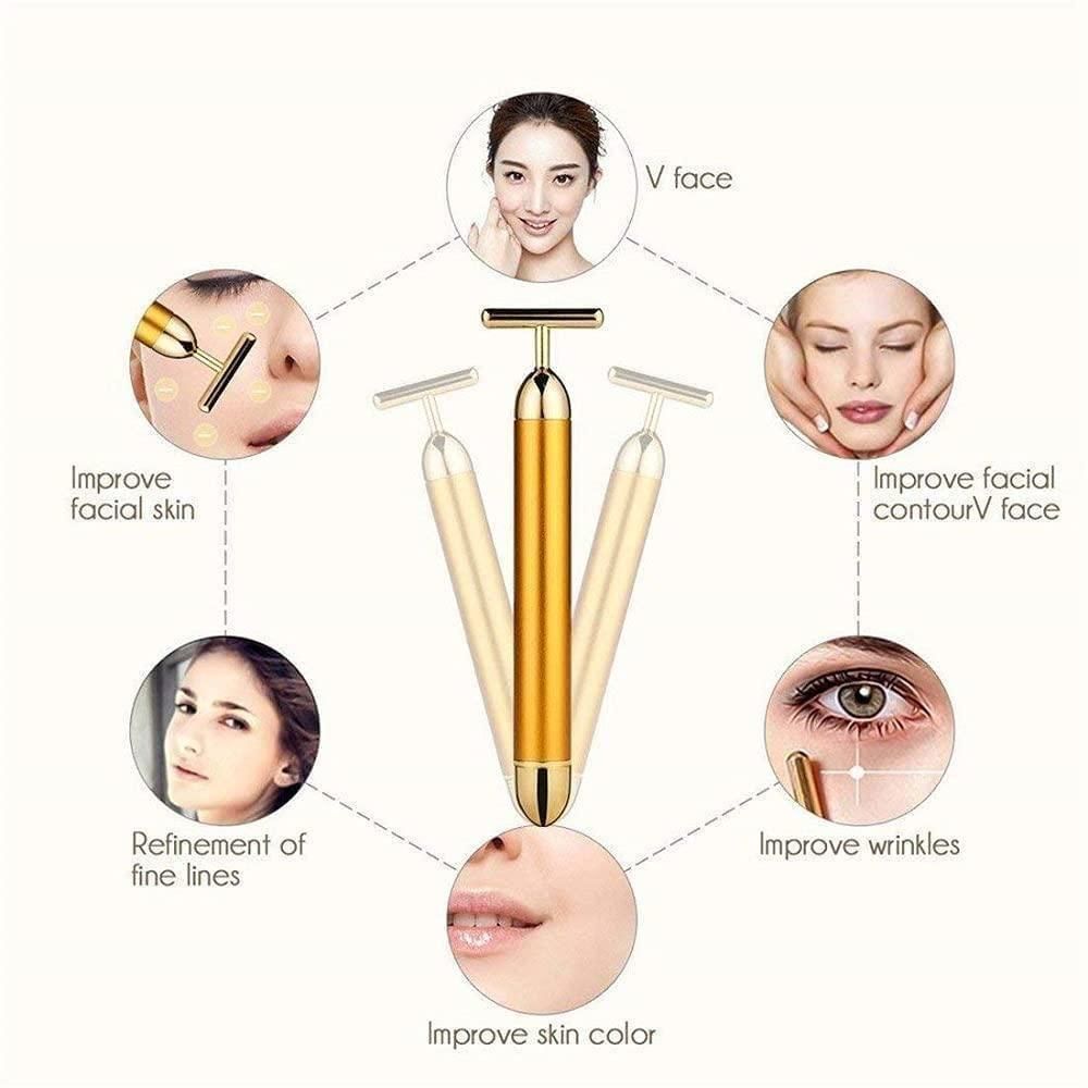 T Shape Brass Head Bar Face Massager
