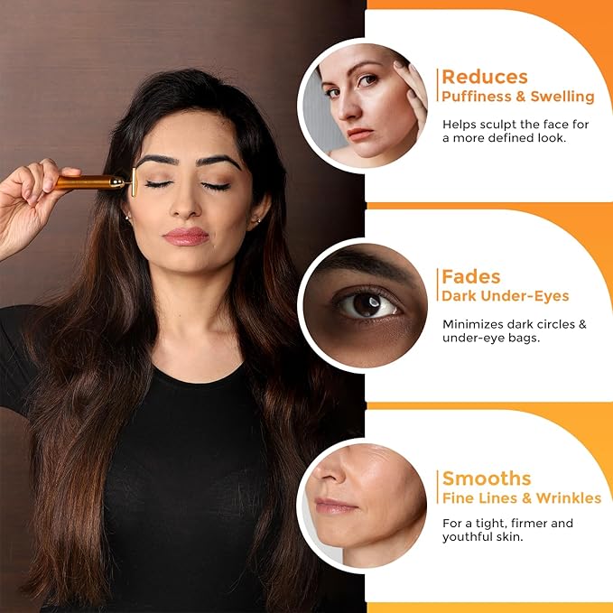 T Shape Brass Head Bar Face Massager